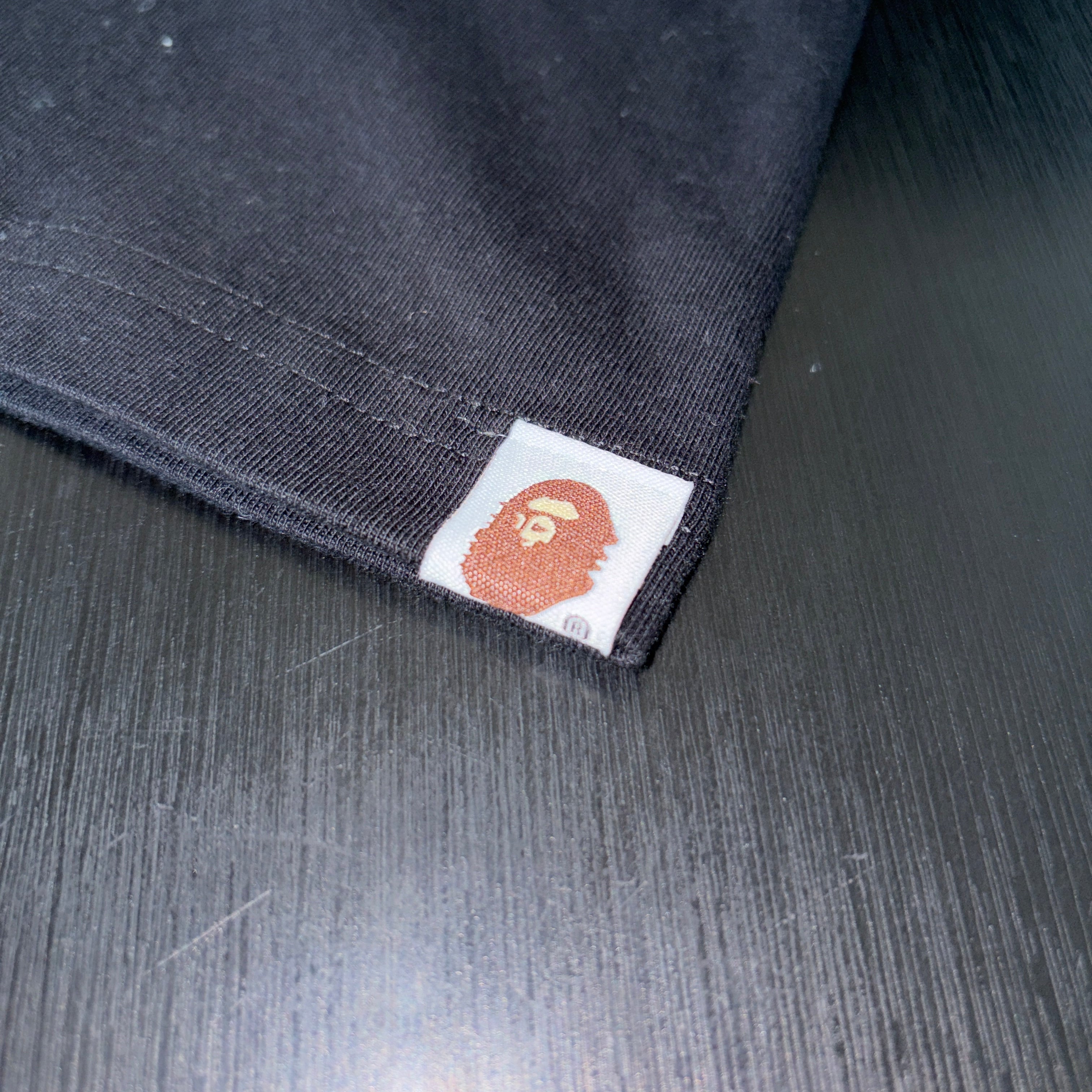 Bape A Bathing Ape Black & Pink Camo Big Ape Head Tee